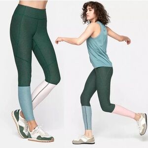 Outdoor Voices The Dipped Warmup Leggings Colorblock